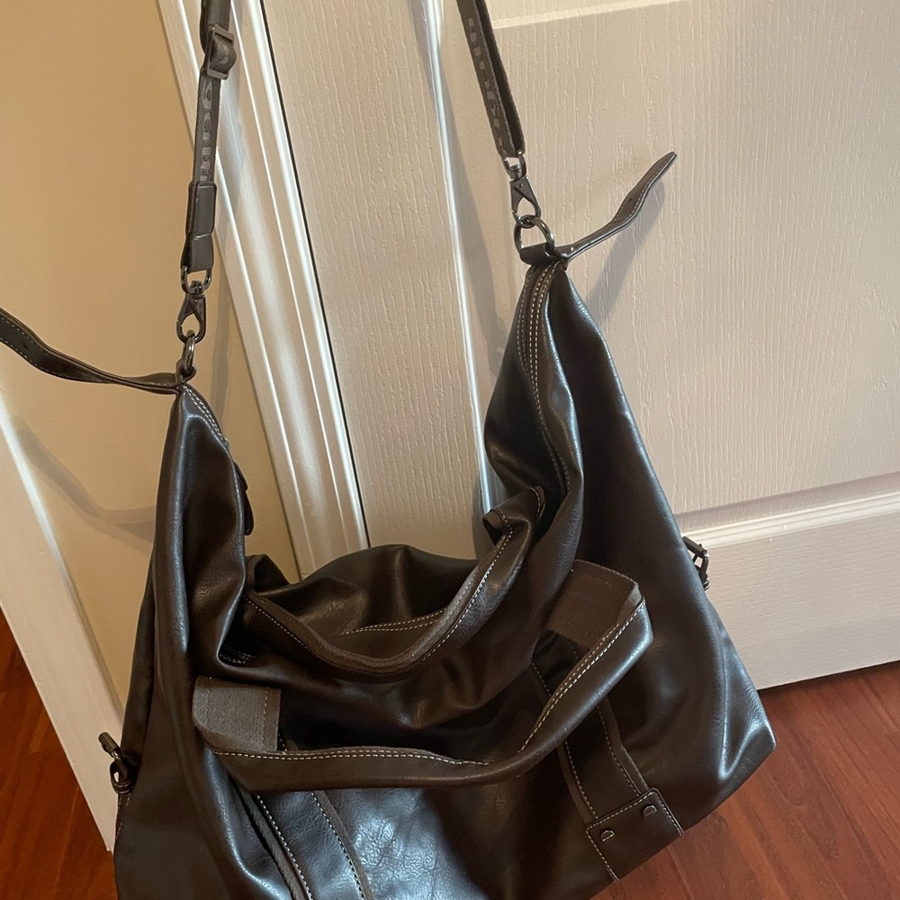 Bugatti Duffle Bag - brown leather